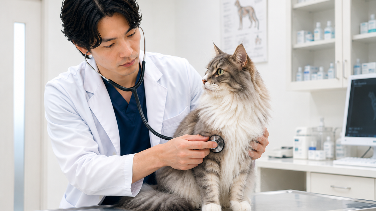 北九州みらい動物病院の診察室の写真